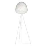 Eos Evia Tripod Floor Lamp by Umage - Large, White lampshade, Tripod Floor Lamp White standing in the living room