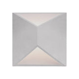 Indio Square Outdoor Wall Sconce by Kuzco, Finish: Nickel Brushed, White, Espresso, ,  | Casa Di Luce Lighting