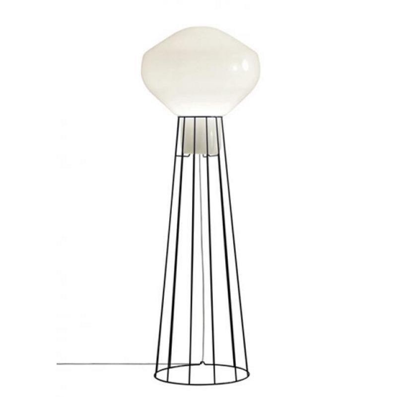 Aerostat Floor Lamp by Fabbian, Finish: Black, Size: Large,  | Casa Di Luce Lighting