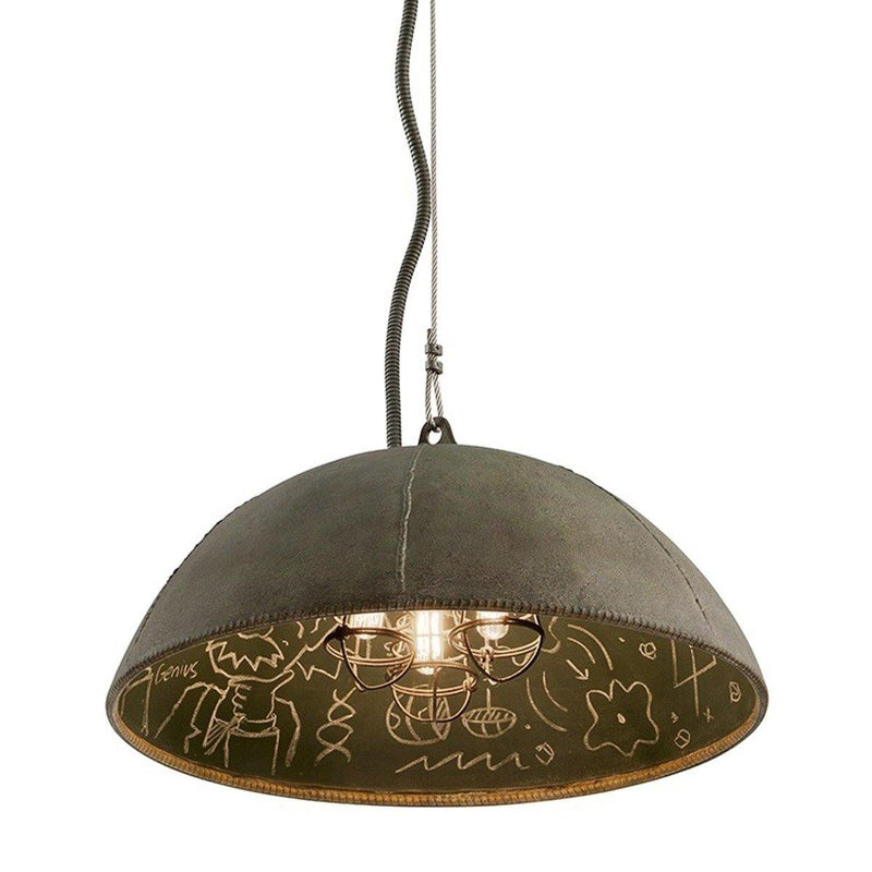 Salvage Zinc with Chalkboard-Small Relativity Chandelier by Troy Lighting