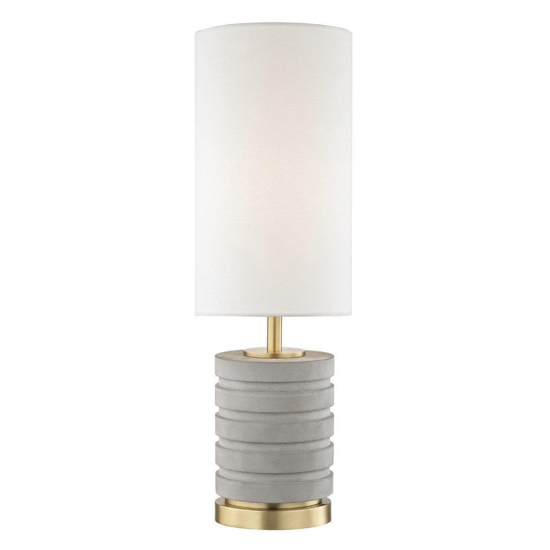Iris Table Lamp by Mitzi, Finish: Brass Aged, Nickel Polished, ,  | Casa Di Luce Lighting