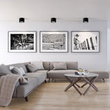 Falco Round Flushmount by Kuzco, Finish: Black, White, ,  | Casa Di Luce Lighting