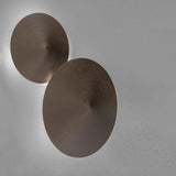 Faya Duo Wall Lamp by Morosini, Finish: White Matte, Black Matte, Brushed Bronze-Penta, Brushed Gold, ,  | Casa Di Luce Lighting