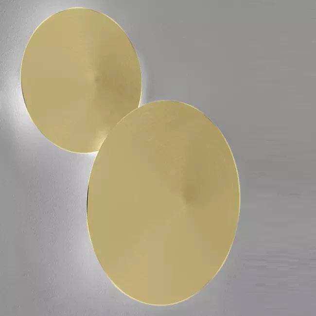 Faya Duo Wall Lamp by Morosini, Finish: Brushed Gold, ,  | Casa Di Luce Lighting