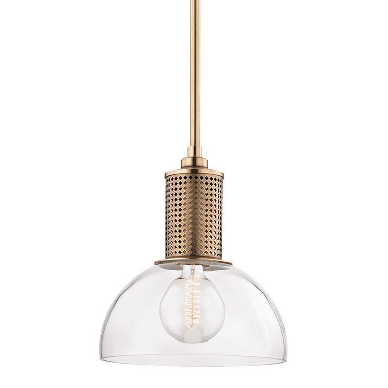 Halcyon Pendant by Hudson Valley, Finish: Brass Aged, Size: Large,  | Casa Di Luce Lighting