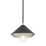 Marnie Pendant by Mitzi, Color: Black, Finish: Nickel Polished, Size: Small | Casa Di Luce Lighting