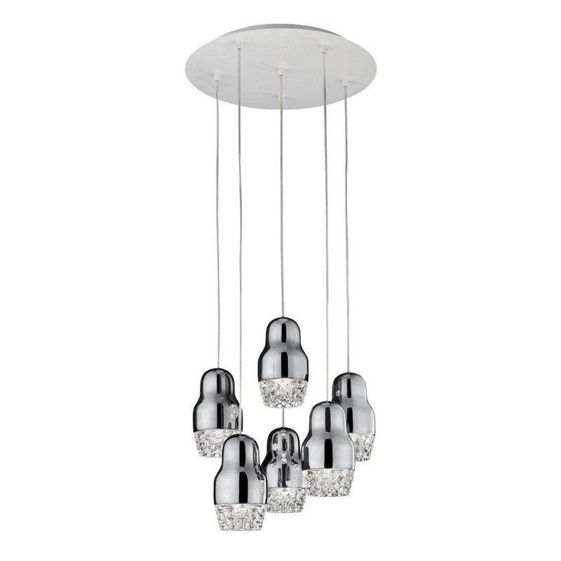 Fedora Pendant by AXO Light, Color: Chrome, Number of Lights: 6,  | Casa Di Luce Lighting
