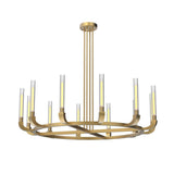 Flute Chandelier by Alora, Finish: Urban Bronze, Vintage Brass, Nickel Polished, Number of Lights: 4, 8, 12, 16,  | Casa Di Luce Lighting