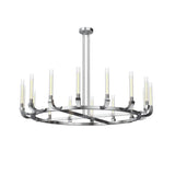 Flute Chandelier by Alora, Finish: Nickel Polished, Number of Lights: 16,  | Casa Di Luce Lighting