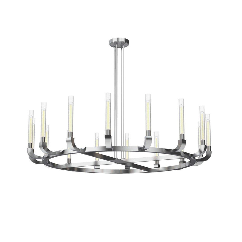 Flute Chandelier by Alora, Finish: Nickel Polished, Number of Lights: 16,  | Casa Di Luce Lighting