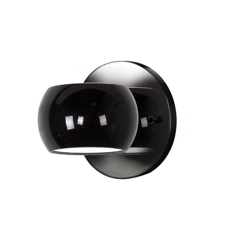 Flux Wall Sconce by Kuzco, Finish: Black Glossy, ,  | Casa Di Luce Lighting
