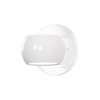 Flux Wall Sconce by Kuzco, Finish: Black Glossy, White Glossy, ,  | Casa Di Luce Lighting