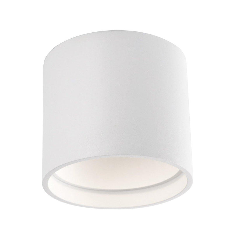 Falco Round Flushmount by Kuzco, Finish: Black, White, ,  | Casa Di Luce Lighting