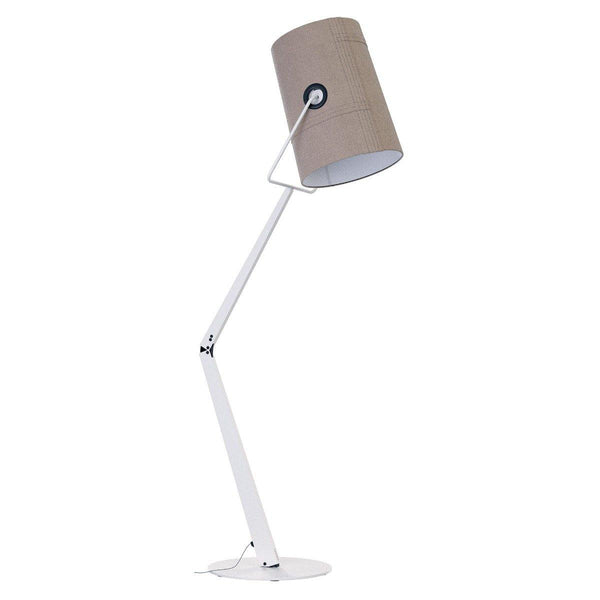 Fork Floor Lamp by Diesel Living with Lodes, Color: Ivory, Grey, Finish: Ivory, Anthracite,  | Casa Di Luce Lighting