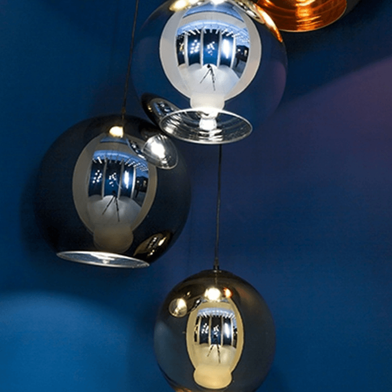 Fort Knox Pendant Light by Viso, Color: Copper, Silver, Smoke, Gold, Size: Mini, Small, Medium, Large,  | Casa Di Luce Lighting