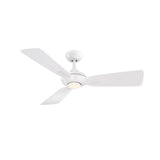 Mykonos Ceiling Fan with Light by Modern Forms, Finish: White Matte, Color Temperature: 2700K,  | Casa Di Luce Lighting