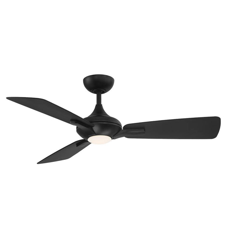Mykonos Ceiling Fan with Light by Modern Forms, Finish: Black Matte, Color Temperature: 2700K,  | Casa Di Luce Lighting