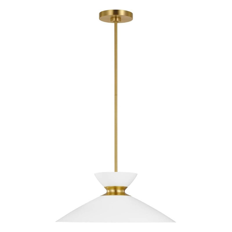 Heath Pendant by ED by Ellen DeGeneres, Finish: Nickel Polished, Burnished Brass, Size: Small, Large,  | Casa Di Luce Lighting