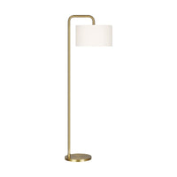 Dean Floor Lamp by ED by Ellen DeGeneres, Finish: Nickel Polished, Burnished Brass, ,  | Casa Di Luce Lighting