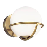 Apollo Wall Sconce by Feiss by Generation Lighting, Finish: BB - Burnished Brass, Nickel Polished, ,  | Casa Di Luce Lighting