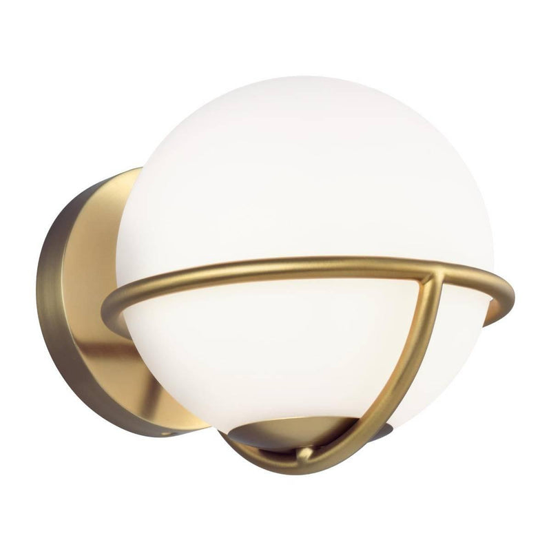 Apollo Wall Sconce by Feiss by Generation Lighting, Finish: BB - Burnished Brass, ,  | Casa Di Luce Lighting