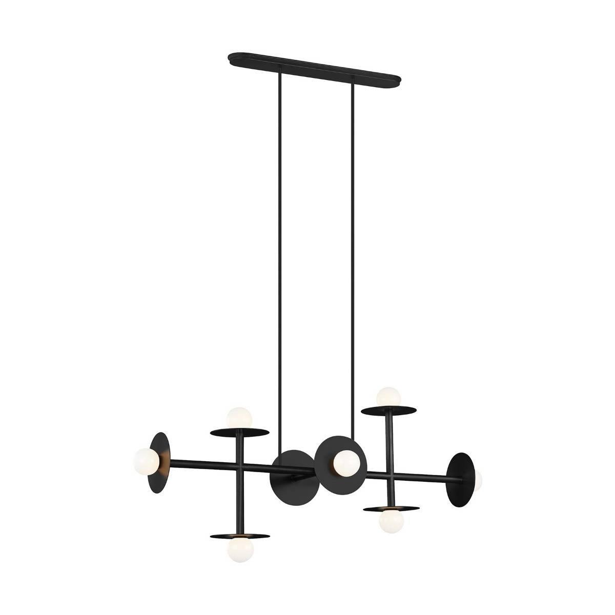 Nodes 8-Light Linear Chandelier by Kelly by Kelly Wearstler