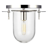 Nuance Flushmount by Kelly by Kelly Wearstler, Finish: Nickel Polished, Size: Small,  | Casa Di Luce Lighting