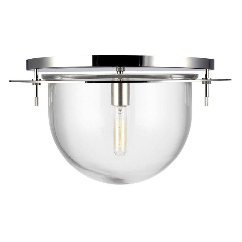 Nuance Flushmount by Kelly by Kelly Wearstler, Finish: Nickel Polished, Size: Large,  | Casa Di Luce Lighting
