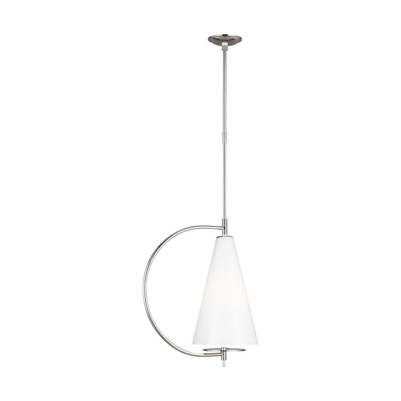 Gesture Pendant by Kelly by Kelly Wearstler, Finish: Burnished Brass, Nickel Polished, Midnight Black, ,  | Casa Di Luce Lighting