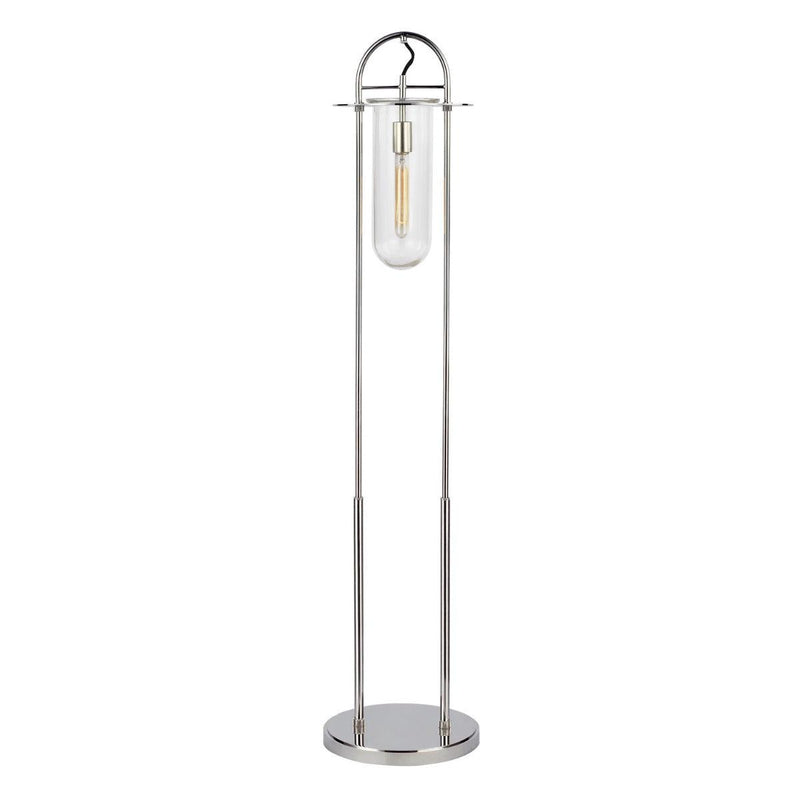 Nuance Floor Lamp by Kelly by Kelly Wearstler, Finish: Aged Iron, Nickel Polished, ,  | Casa Di Luce Lighting
