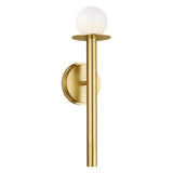 Nodes 1 Light Wall Sconce by Kelly by Kelly Wearstler, Finish: Burnished Brass, ,  | Casa Di Luce Lighting