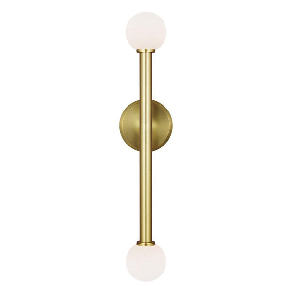 Nodes 2 Light Wall Sconce by Kelly by Kelly Wearstler, Finish: Midnight Black, Burnished Brass, ,  | Casa Di Luce Lighting