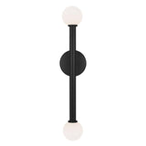 Nodes 2 Light Wall Sconce by Kelly by Kelly Wearstler, Finish: Midnight Black, ,  | Casa Di Luce Lighting