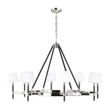 Katie Chandelier by Lauren Ralph Lauren, Finish: Polished Nickel, Time Worn Brass, Number of Lights: 6, 8,  | Casa Di Luce Lighting