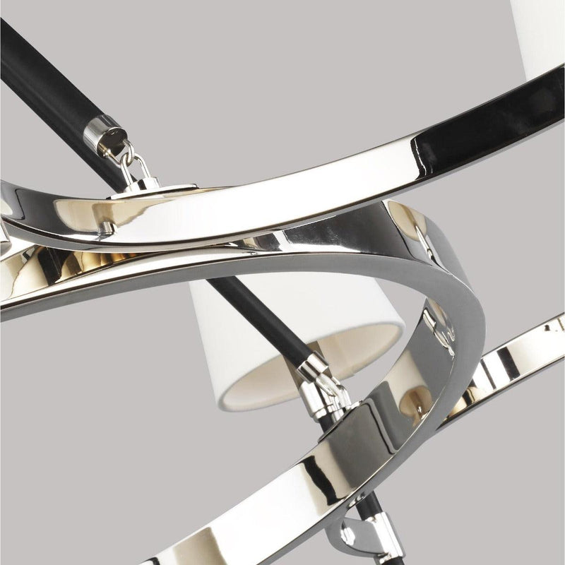 Katie Chandelier by Lauren Ralph Lauren, Finish: Polished Nickel, Time Worn Brass, Number of Lights: 6, 8,  | Casa Di Luce Lighting