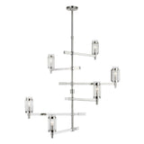 Flynn Chandelier by Lauren Ralph Lauren, Finish: Nickel Polished, Time Worn Brass, Number of Lights: 3, 6,  | Casa Di Luce Lighting