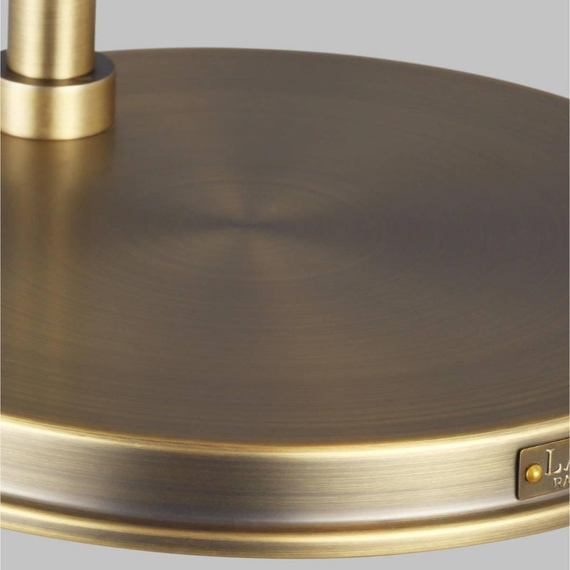 Hazel Task Table Lamp by Lauren Ralph Lauren, Finish: Nickel Polished, Time Worn Brass, ,  | Casa Di Luce Lighting