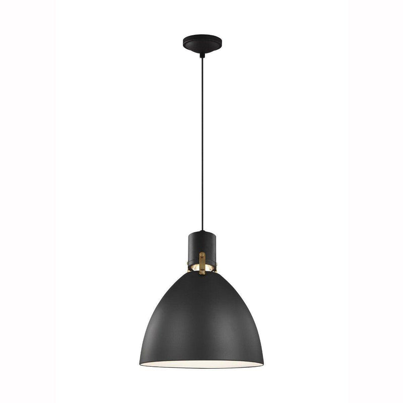 Brynne LED Pendant by Feiss by Generation Lighting, Finish: Black Matte, Size: Small,  | Casa Di Luce Lighting