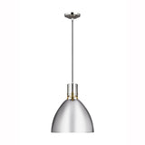 Brynne LED Pendant by Feiss by Generation Lighting, Finish: Black Matte, Nickel Polished, Nickel Satin, White, BB - Burnished Brass, Size: Small, Medium,  | Casa Di Luce Lighting