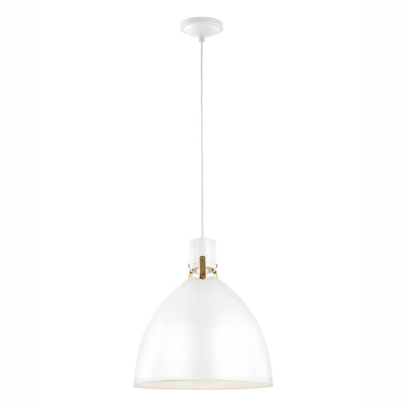 Brynne LED Pendant by Feiss by Generation Lighting, Finish: Black Matte, Nickel Polished, Nickel Satin, White, BB - Burnished Brass, Size: Small, Medium,  | Casa Di Luce Lighting