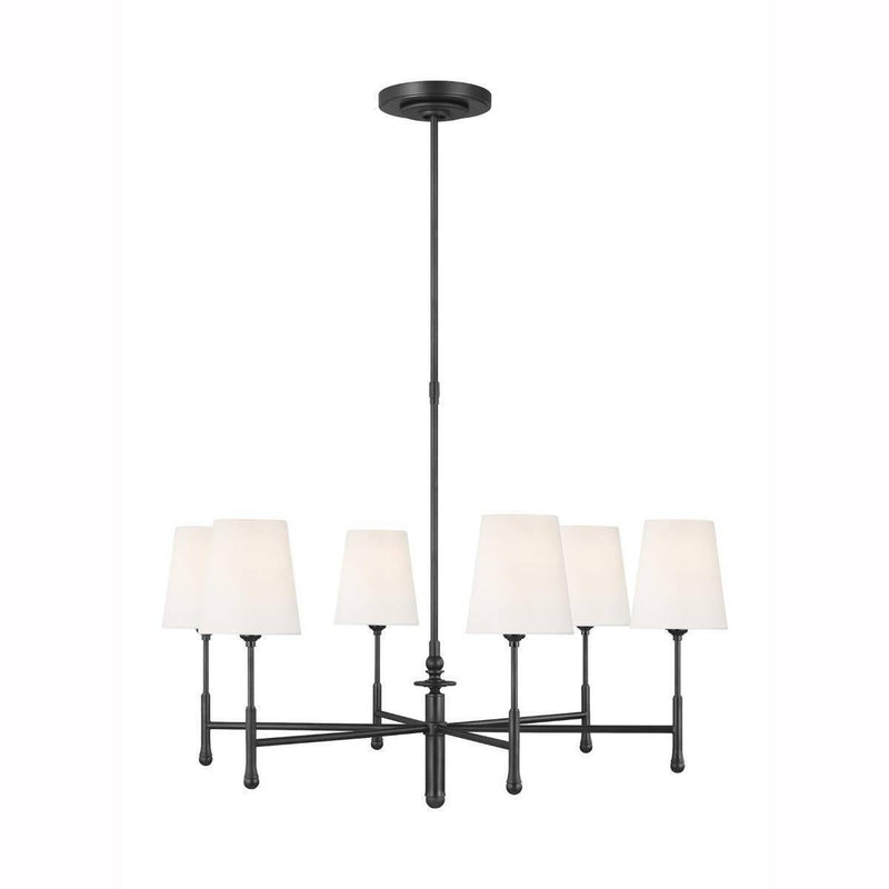Capri Chandelier by TOB by Thomas O'Brien, Finish: Aged Iron, Number of Lights: 6,  | Casa Di Luce Lighting