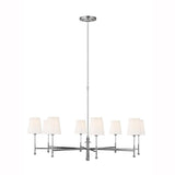 Capri Chandelier by TOB by Thomas O'Brien, Finish: Nickel Polished, Aged Iron, Number of Lights: 4, 6, 8,  | Casa Di Luce Lighting