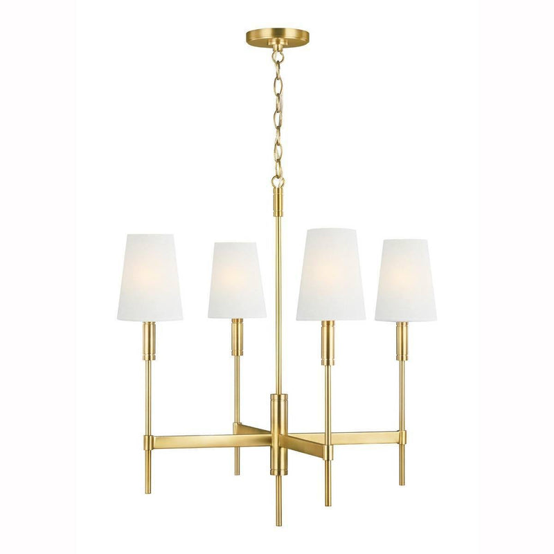 Beckham Classic Chandelier by TOB by Thomas O'Brien, Finish: Nickel Polished, Burnished Brass, Size: Medium, Large,  | Casa Di Luce Lighting