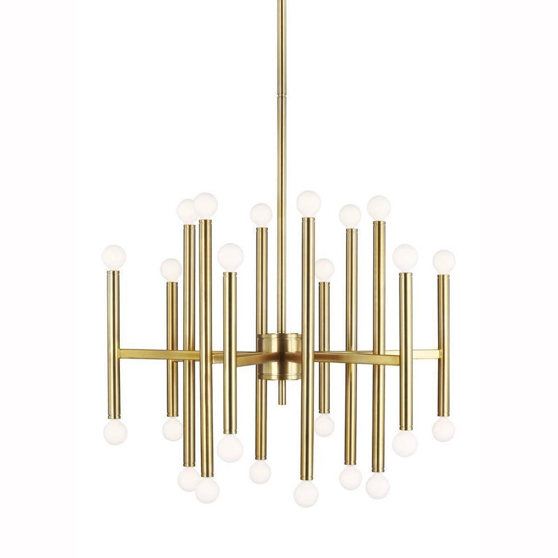 Beckham Modern Chandelier by TOB by Thomas O'Brien, Finish: Burnished Brass, Size: Large,  | Casa Di Luce Lighting