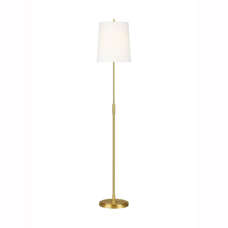 Beckham Classic Floor Lamp by TOB by Thomas O'Brien, Finish: Burnished Brass, Nickel Polished, ,  | Casa Di Luce Lighting