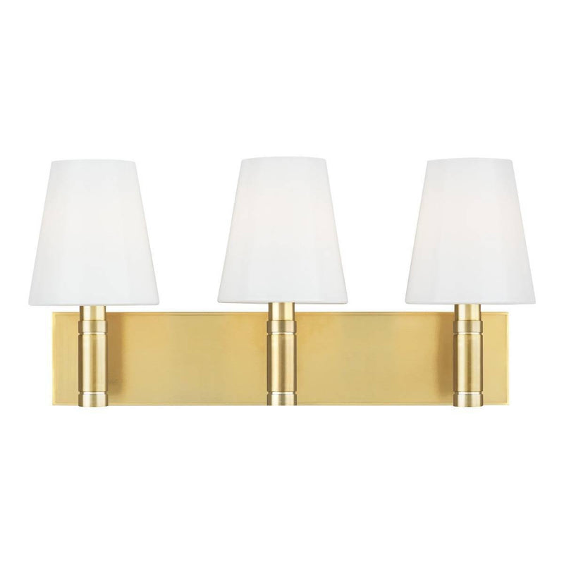 Beckham Classic Bathroom Vanity Light by TOB by Thomas O'Brien, Finish: BB - Burnished Brass, Number of Lights: 3,  | Casa Di Luce Lighting