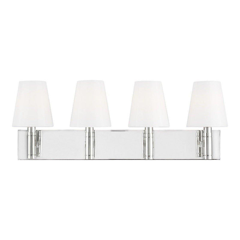 Beckham Classic Bathroom Vanity Light by TOB by Thomas O'Brien, Finish: Nickel Polished, Number of Lights: 4,  | Casa Di Luce Lighting