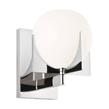 Abbott Wall Sconce by Feiss by Generation Lighting, Finish: Nickel Polished, ,  | Casa Di Luce Lighting