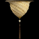 Glass Samarkanda Wall Sconce by Fortuny by Venetia Studium, Color: Gold Serpentine-Fortuny, Silver Serpentine-Fortuny, White Serpentine-Fortuny, ,  | Casa Di Luce Lighting