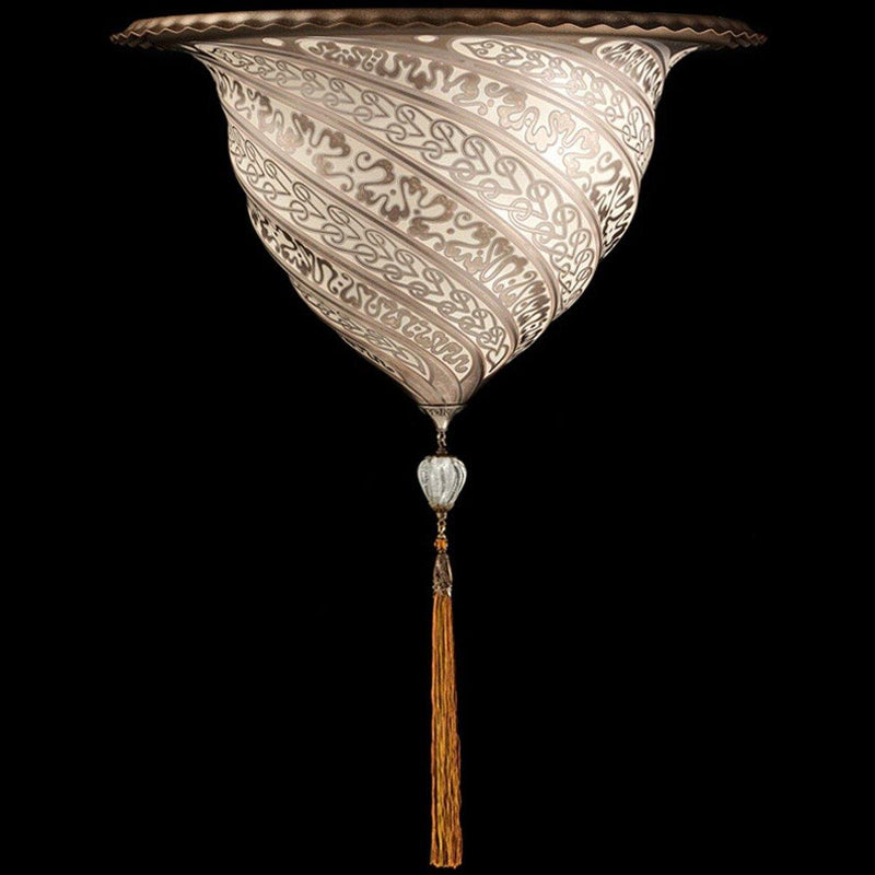 Glass Samarkanda Wall Sconce by Fortuny by Venetia Studium, Color: Silver Serpentine-Fortuny, ,  | Casa Di Luce Lighting